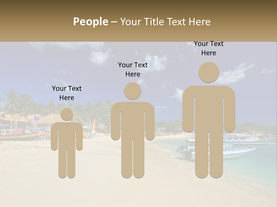 A Group Of Boats Sitting On Top Of A Sandy Beach PowerPoint Template