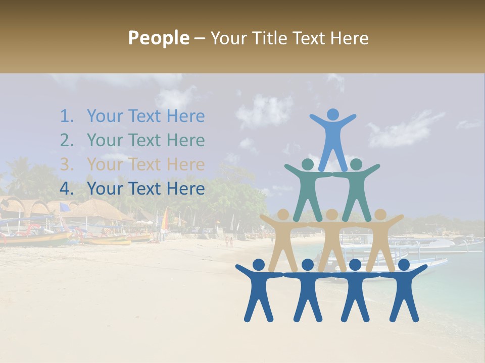 A Group Of Boats Sitting On Top Of A Sandy Beach PowerPoint Template