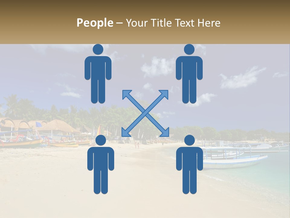 A Group Of Boats Sitting On Top Of A Sandy Beach PowerPoint Template