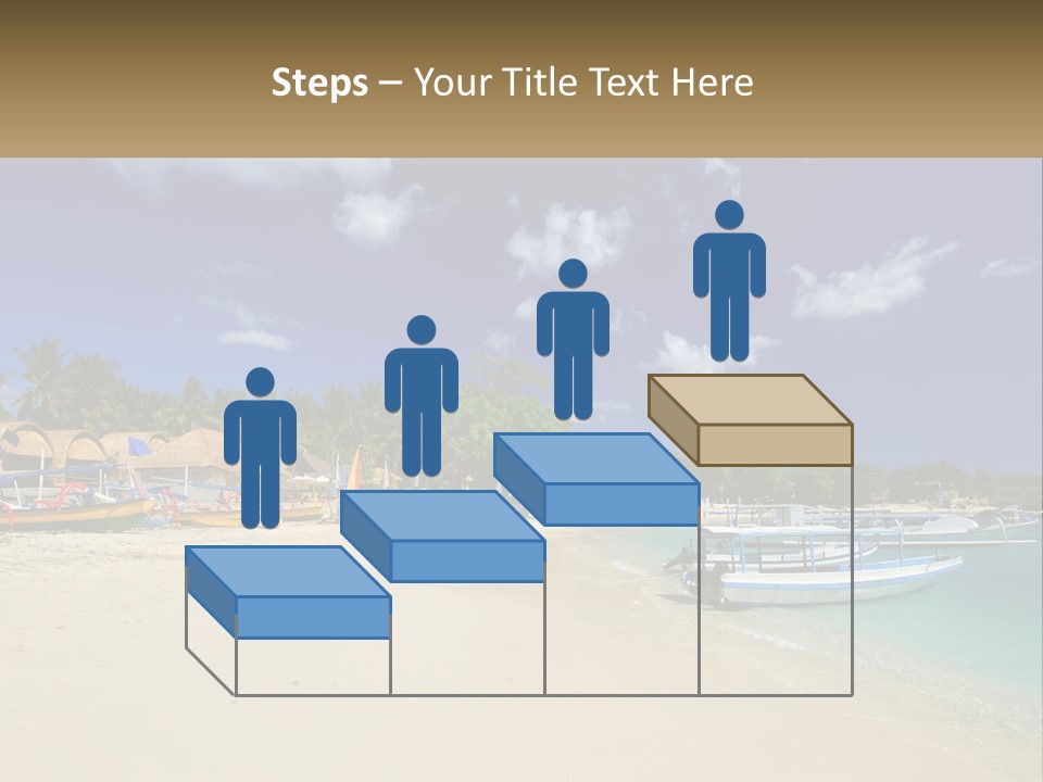 A Group Of Boats Sitting On Top Of A Sandy Beach PowerPoint Template