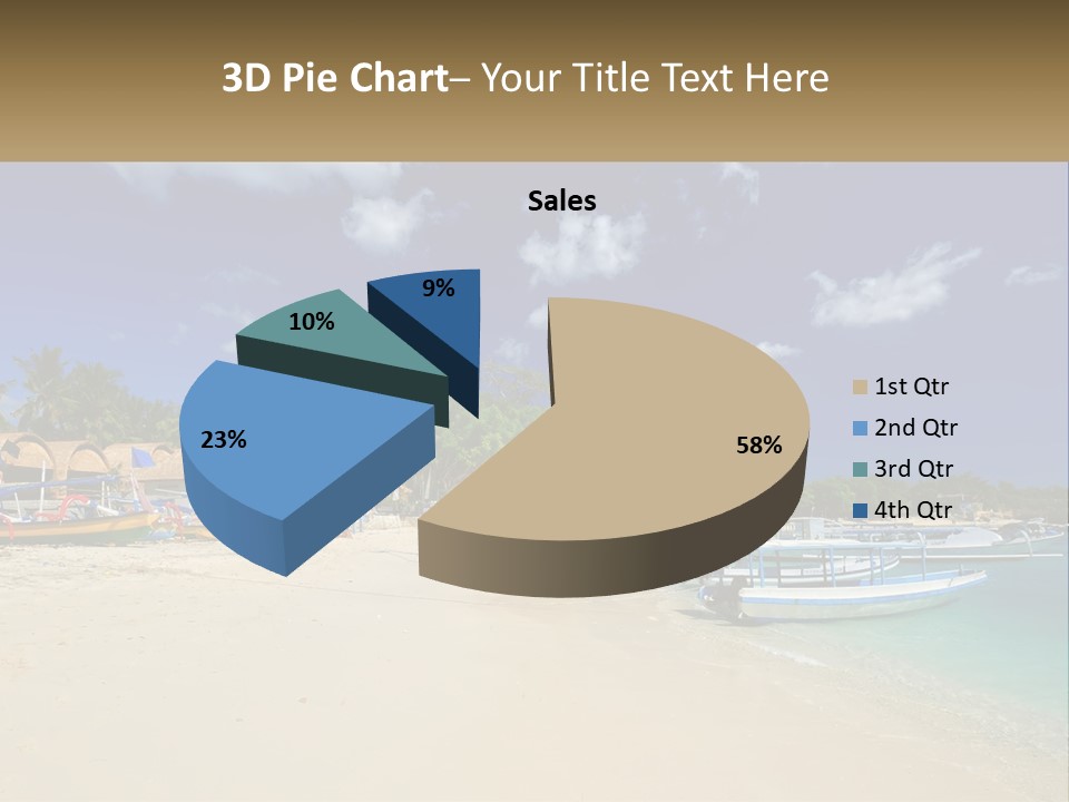 A Group Of Boats Sitting On Top Of A Sandy Beach PowerPoint Template