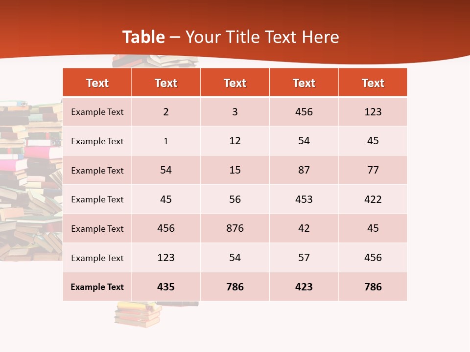 A Large Pile Of Books In The Shape Of A Map PowerPoint Template
