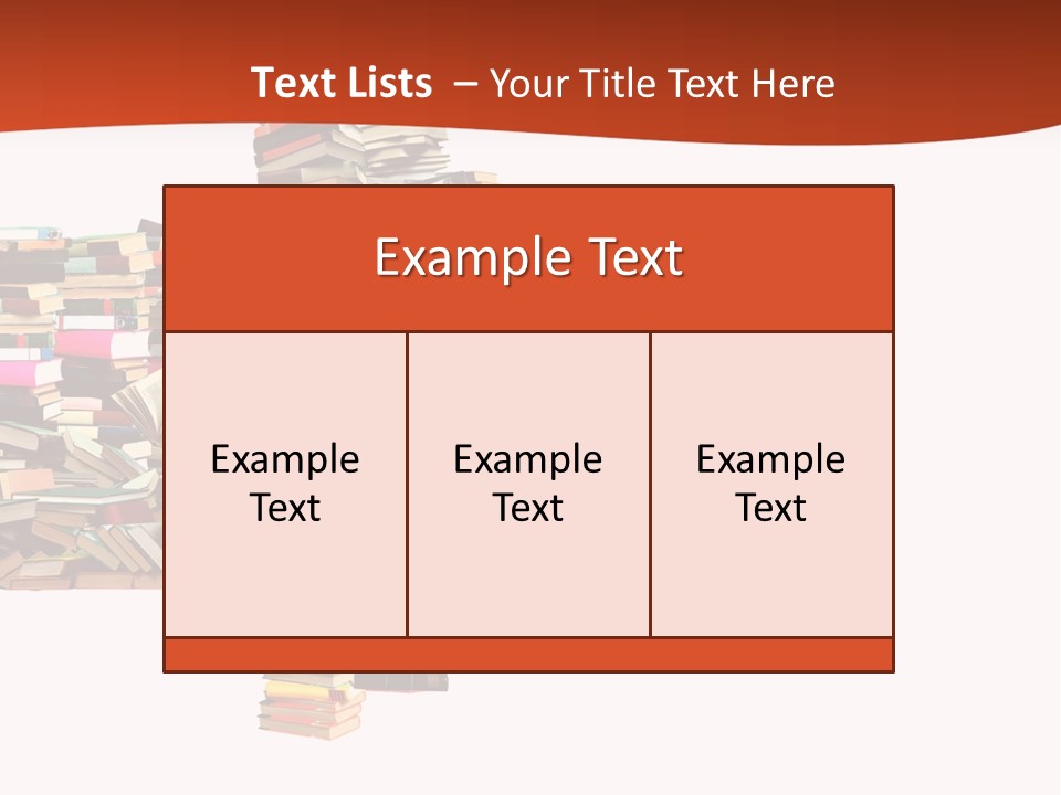 A Large Pile Of Books In The Shape Of A Map PowerPoint Template