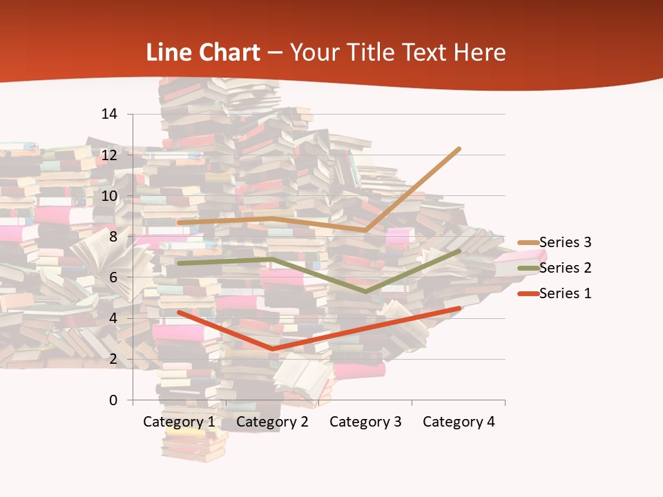 A Large Pile Of Books In The Shape Of A Map PowerPoint Template
