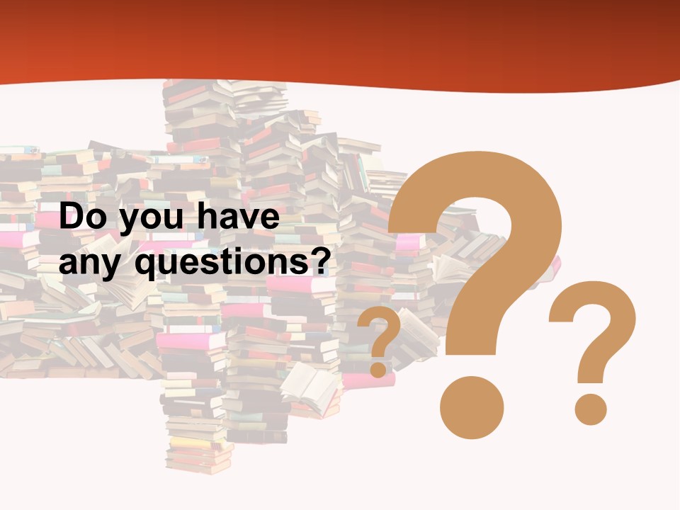 A Large Pile Of Books In The Shape Of A Map PowerPoint Template