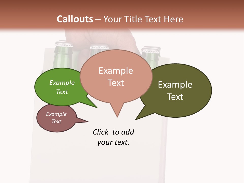 A Person Holding A White Box With Four Green Bottles In It PowerPoint Template