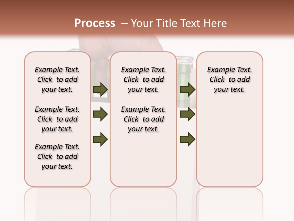 A Person Holding A White Box With Four Green Bottles In It PowerPoint Template