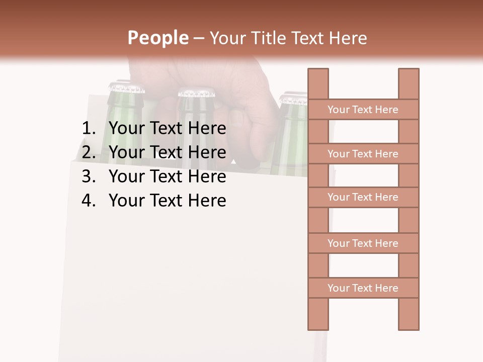A Person Holding A White Box With Four Green Bottles In It PowerPoint Template