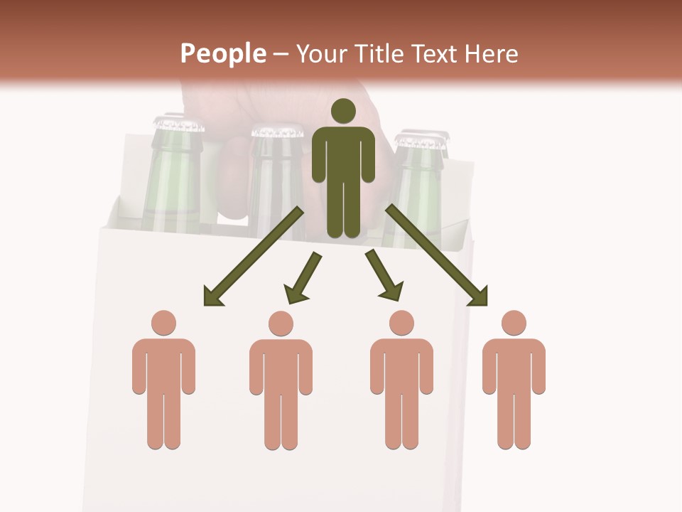 A Person Holding A White Box With Four Green Bottles In It PowerPoint Template