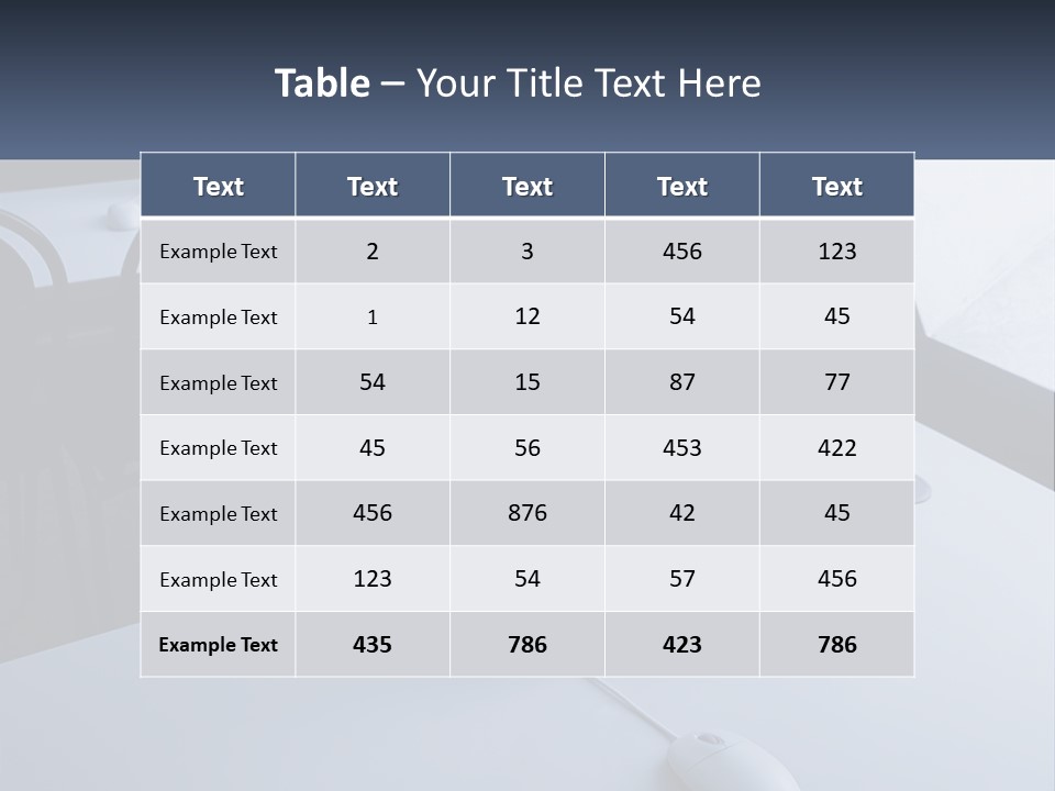 A Computer Monitor Sitting On Top Of A Desk PowerPoint Template