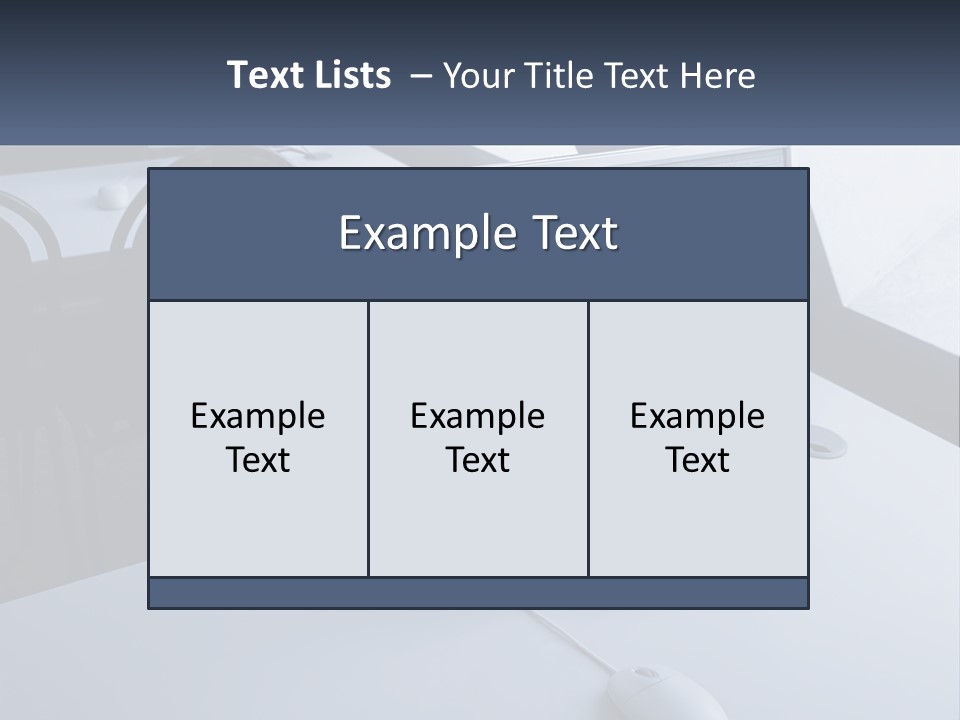 A Computer Monitor Sitting On Top Of A Desk PowerPoint Template