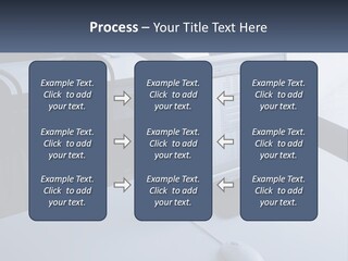 A Computer Monitor Sitting On Top Of A Desk PowerPoint Template