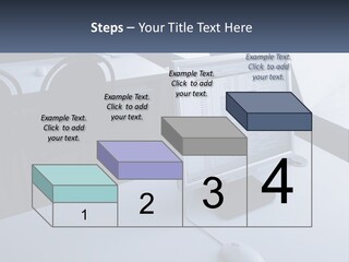 A Computer Monitor Sitting On Top Of A Desk PowerPoint Template