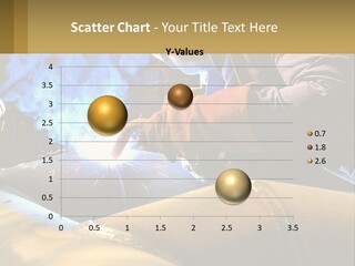 A Welder Working On A Piece Of Metal PowerPoint Template