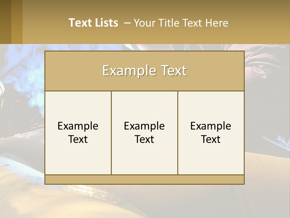 A Welder Working On A Piece Of Metal PowerPoint Template