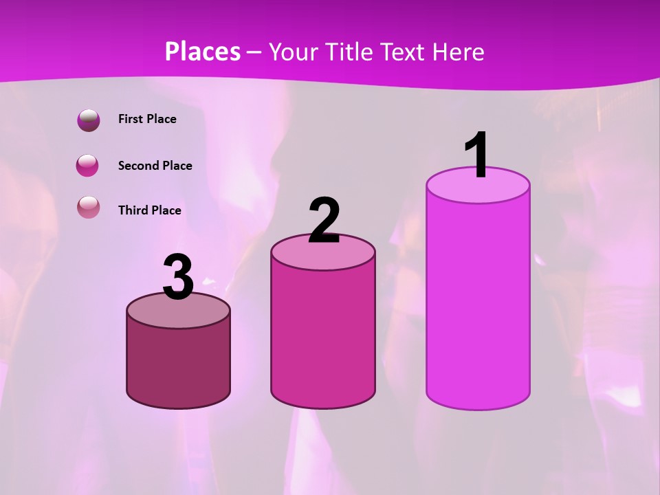 A Group Of People Dancing With A Purple Background PowerPoint Template