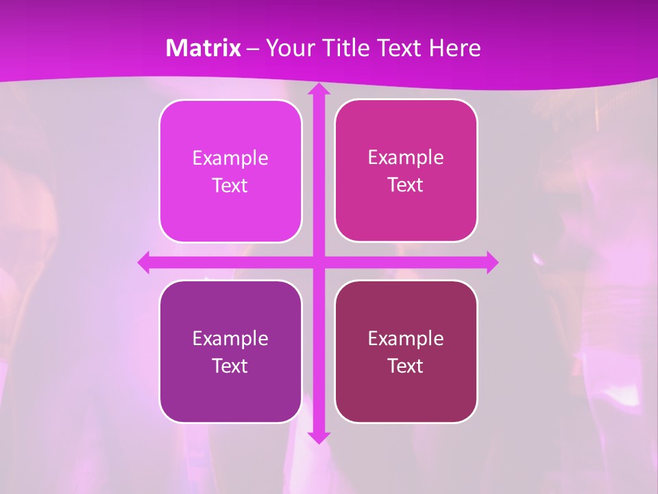 A Group Of People Dancing With A Purple Background PowerPoint Template