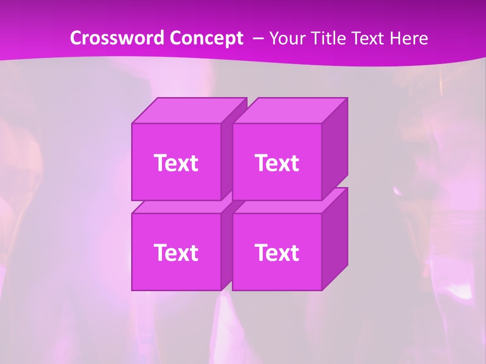 A Group Of People Dancing With A Purple Background PowerPoint Template