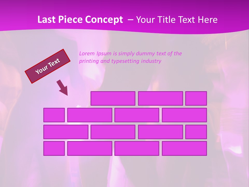 A Group Of People Dancing With A Purple Background PowerPoint Template