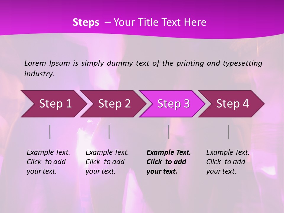 A Group Of People Dancing With A Purple Background PowerPoint Template