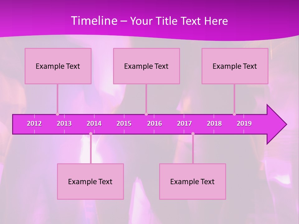 A Group Of People Dancing With A Purple Background PowerPoint Template