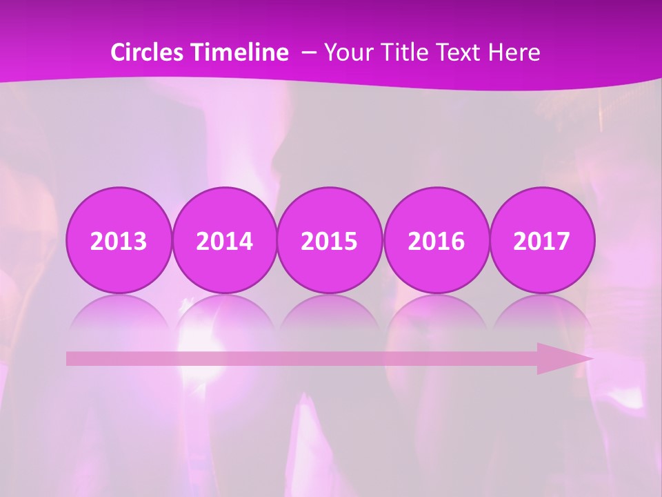 A Group Of People Dancing With A Purple Background PowerPoint Template