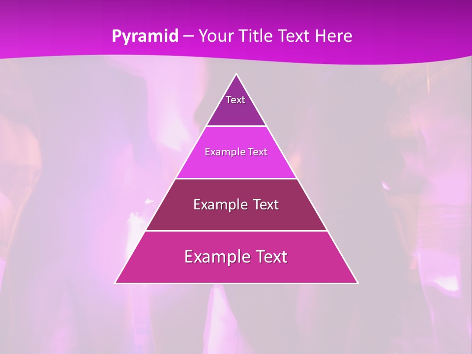 A Group Of People Dancing With A Purple Background PowerPoint Template