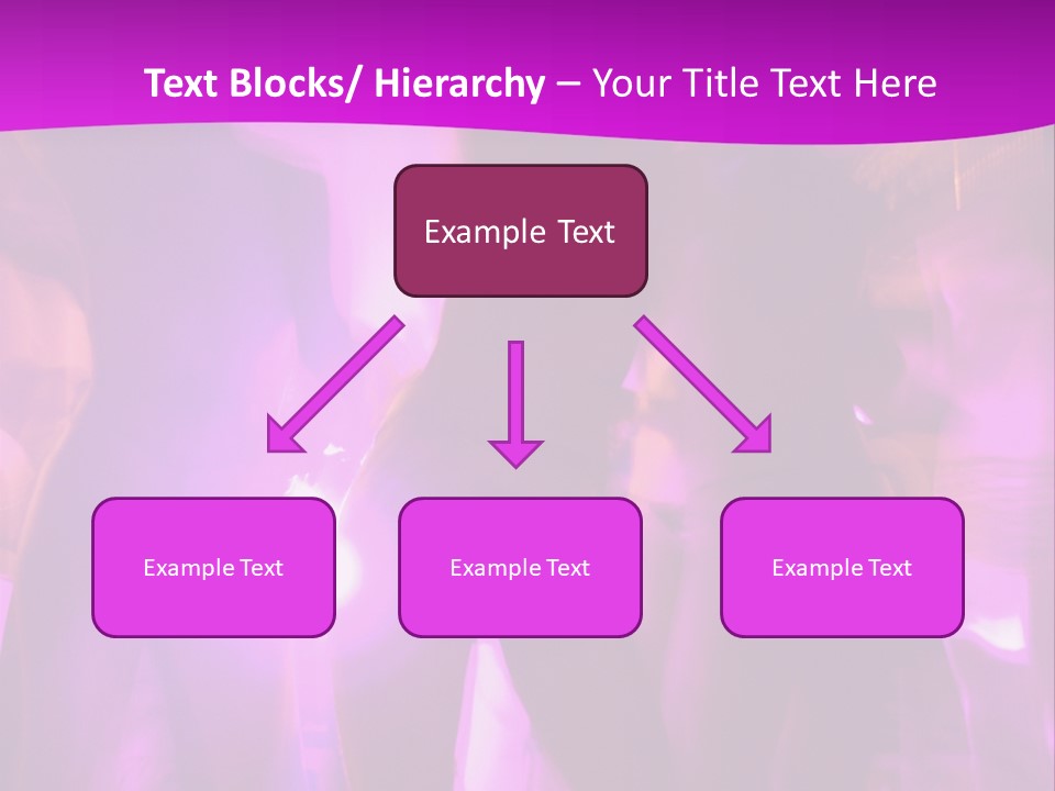 A Group Of People Dancing With A Purple Background PowerPoint Template