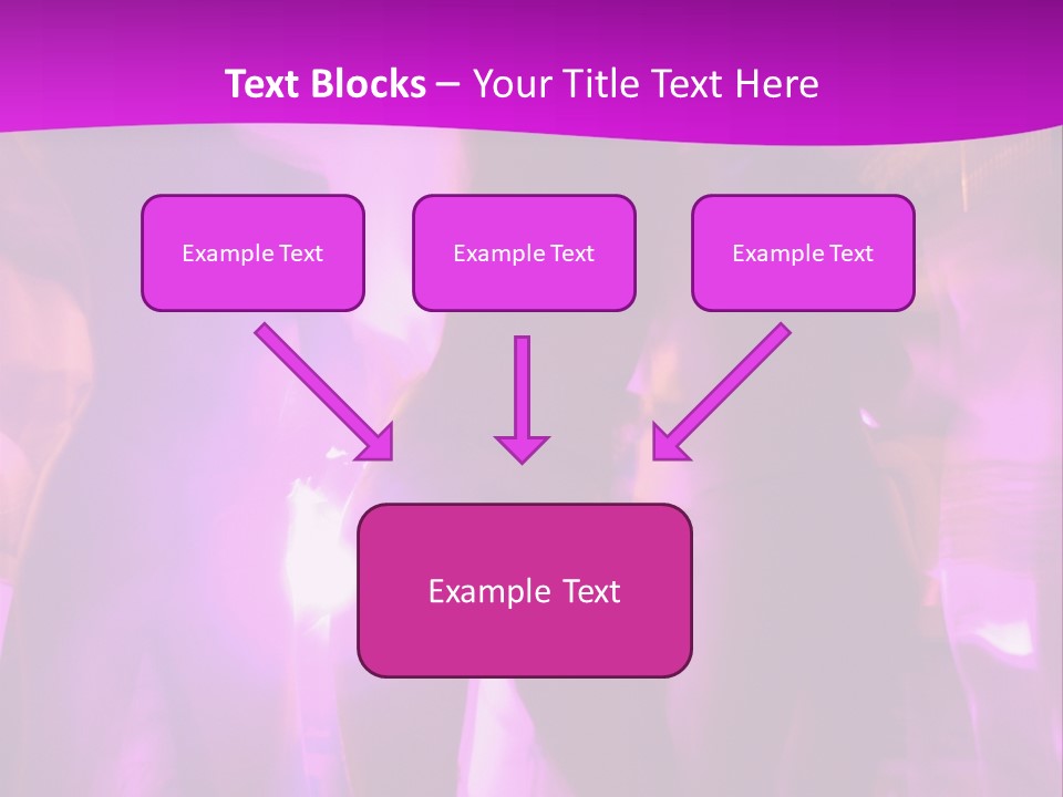 A Group Of People Dancing With A Purple Background PowerPoint Template