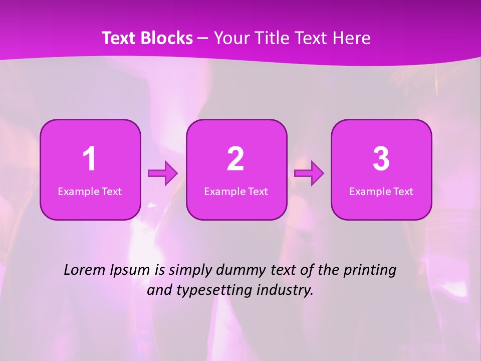 A Group Of People Dancing With A Purple Background PowerPoint Template