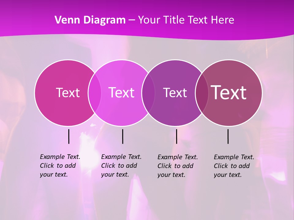 A Group Of People Dancing With A Purple Background PowerPoint Template