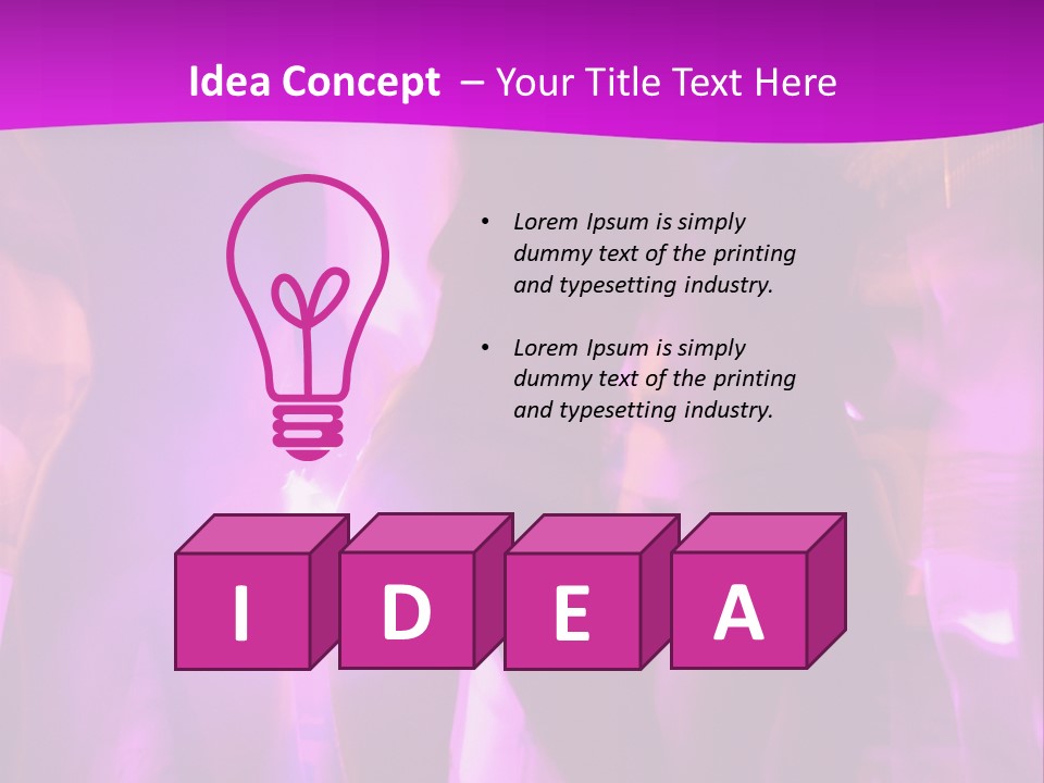 A Group Of People Dancing With A Purple Background PowerPoint Template