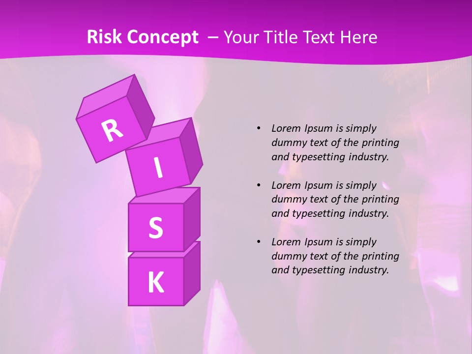 A Group Of People Dancing With A Purple Background PowerPoint Template