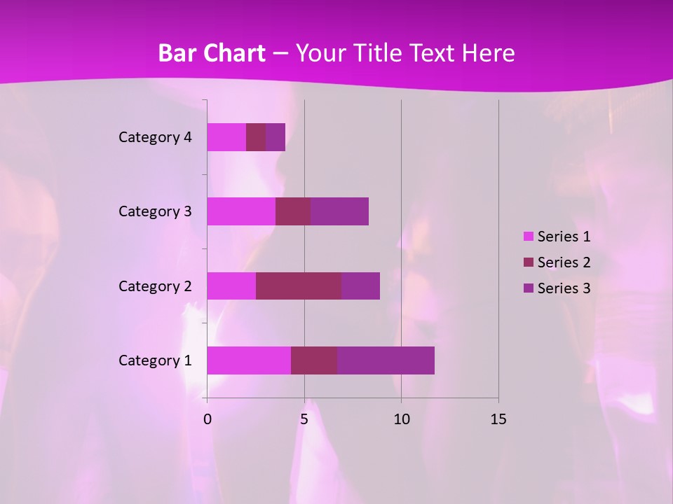 A Group Of People Dancing With A Purple Background PowerPoint Template