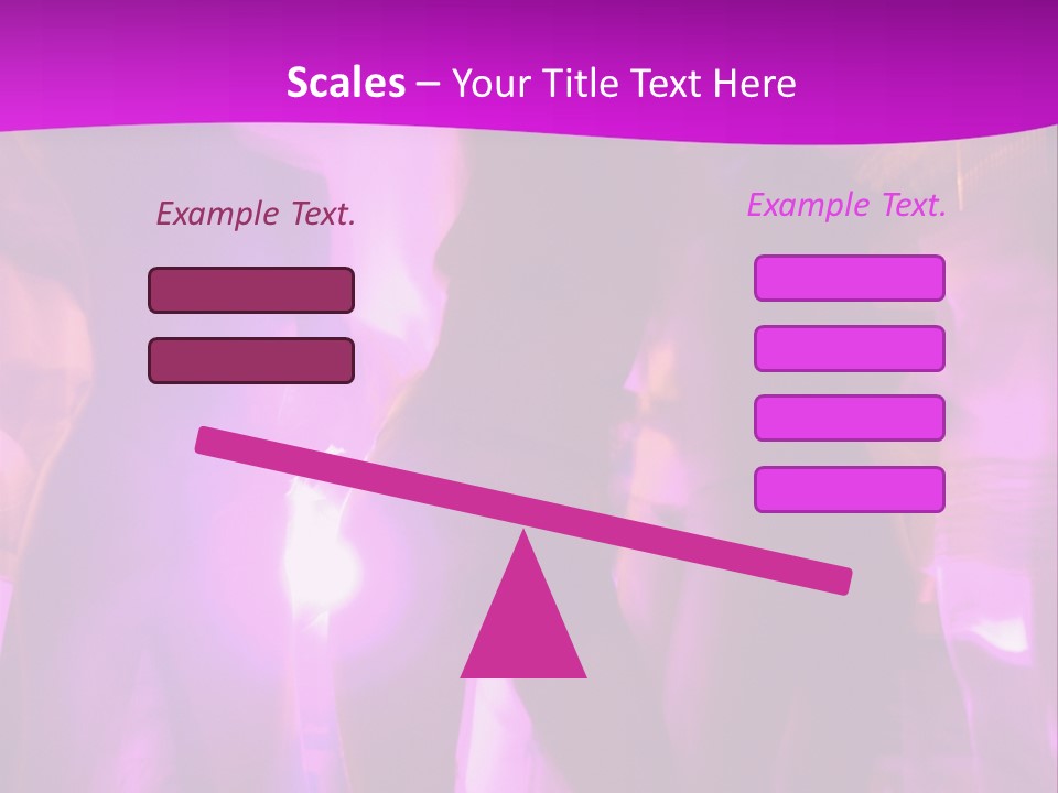 A Group Of People Dancing With A Purple Background PowerPoint Template