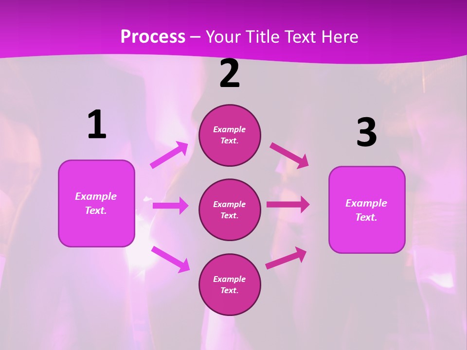 A Group Of People Dancing With A Purple Background PowerPoint Template