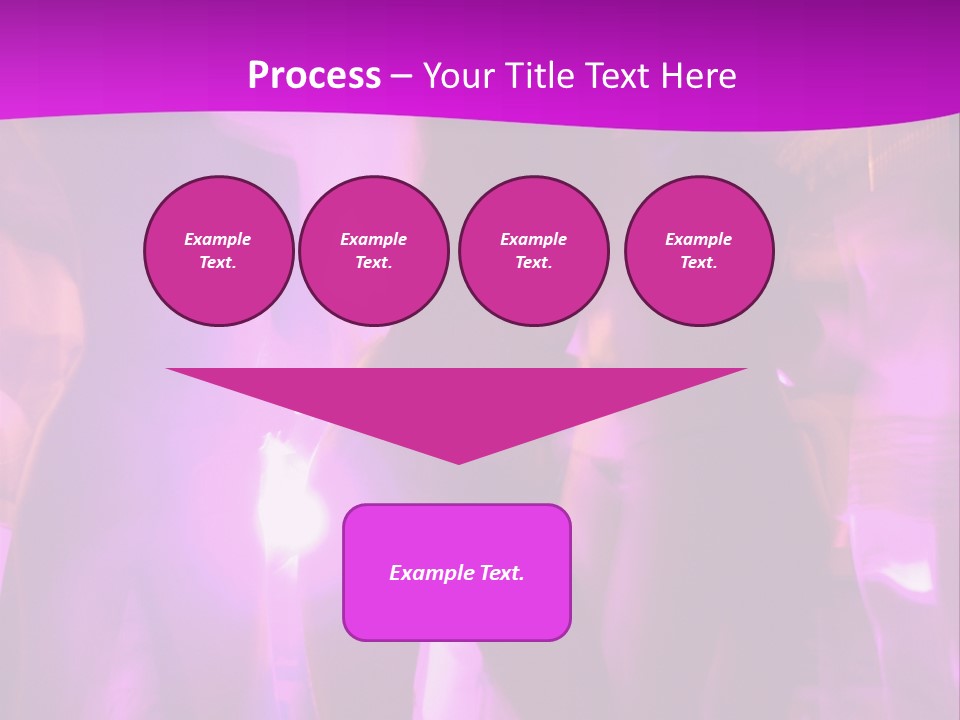 A Group Of People Dancing With A Purple Background PowerPoint Template