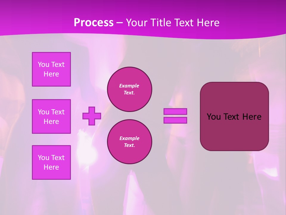 A Group Of People Dancing With A Purple Background PowerPoint Template