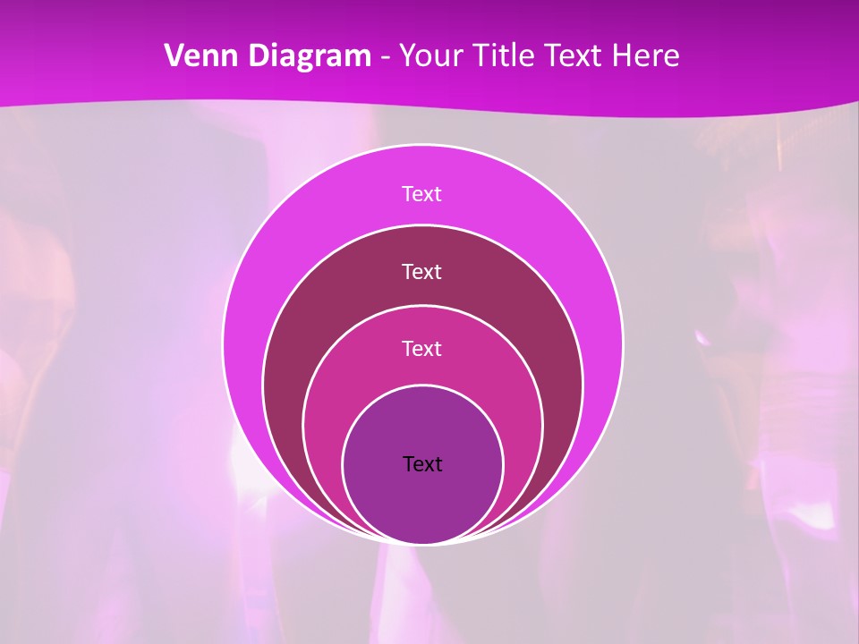 A Group Of People Dancing With A Purple Background PowerPoint Template