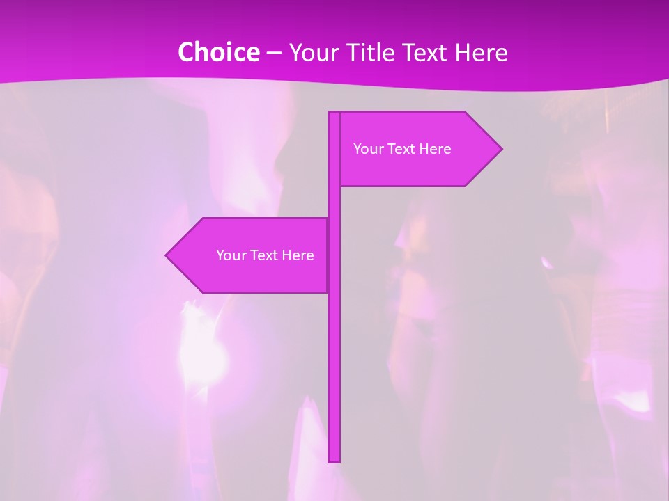 A Group Of People Dancing With A Purple Background PowerPoint Template