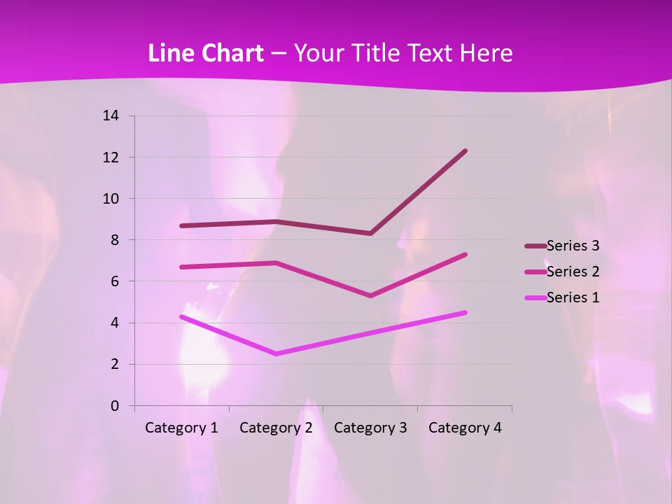 A Group Of People Dancing With A Purple Background PowerPoint Template