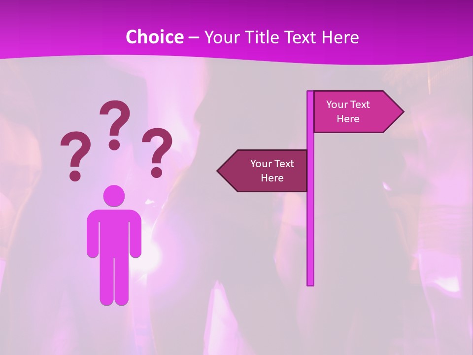 A Group Of People Dancing With A Purple Background PowerPoint Template