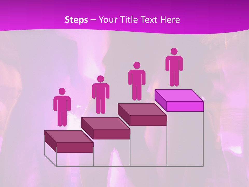 A Group Of People Dancing With A Purple Background PowerPoint Template