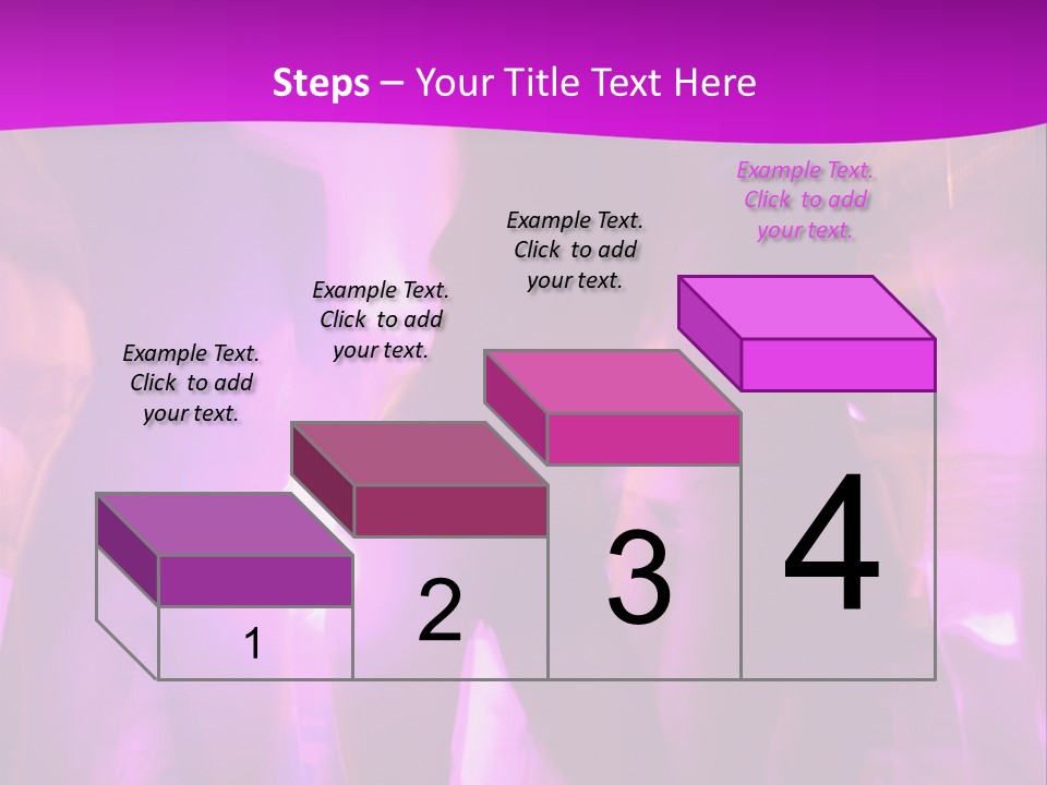 A Group Of People Dancing With A Purple Background PowerPoint Template
