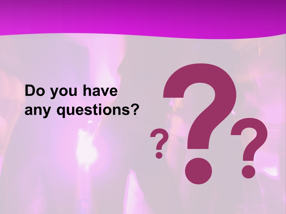 A Group Of People Dancing With A Purple Background PowerPoint Template