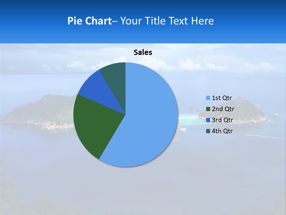 A Group Of Small Islands In The Middle Of A Body Of Water PowerPoint Template