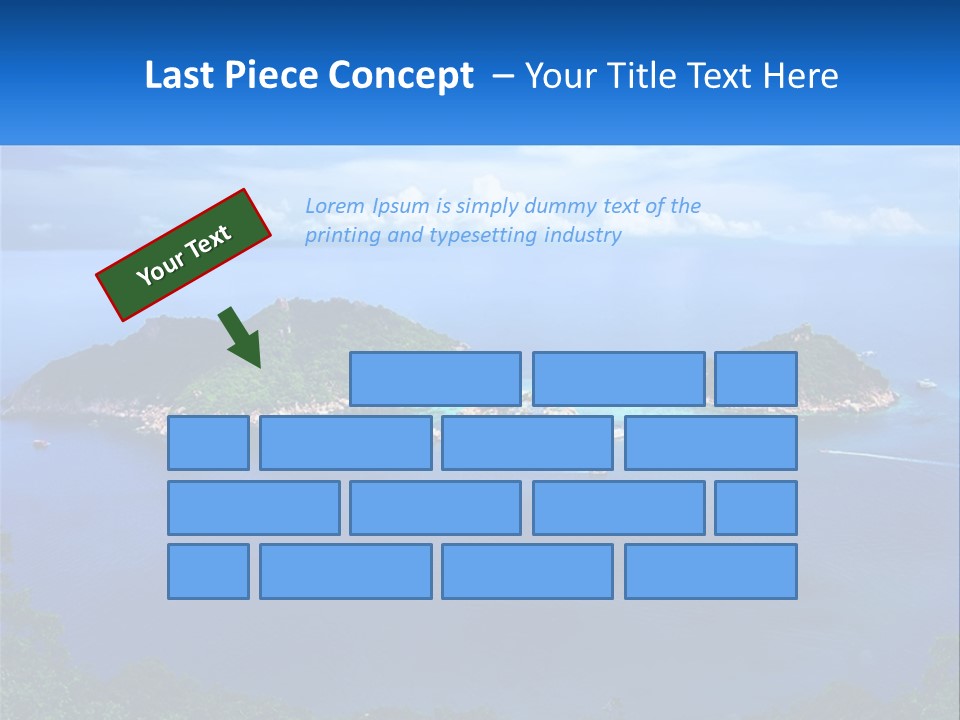 A Group Of Small Islands In The Middle Of A Body Of Water PowerPoint Template