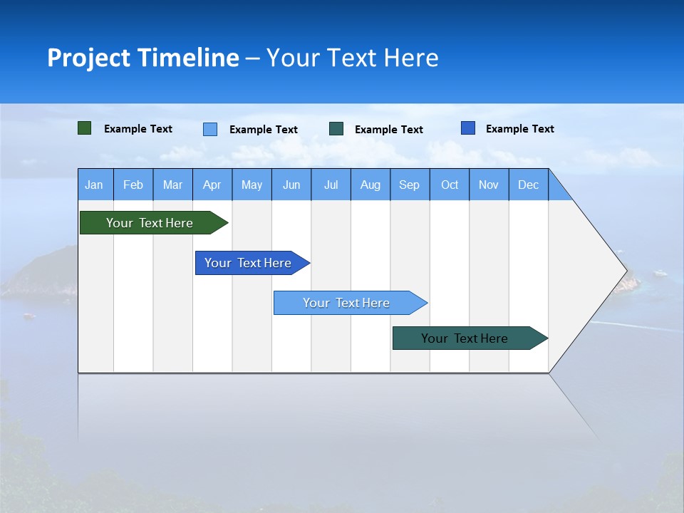 A Group Of Small Islands In The Middle Of A Body Of Water PowerPoint Template