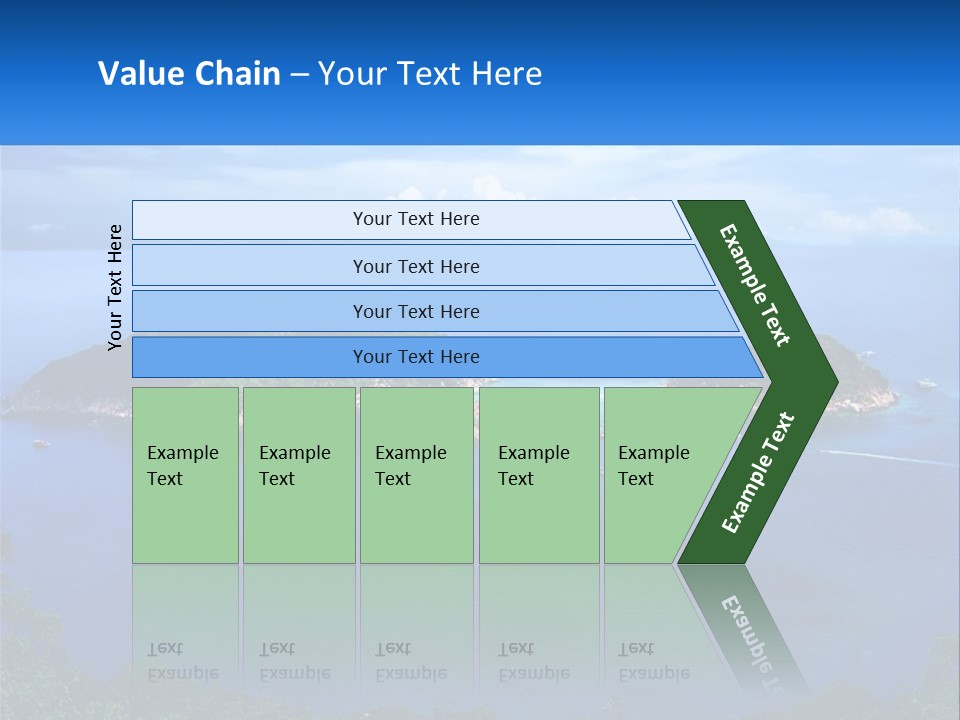 A Group Of Small Islands In The Middle Of A Body Of Water PowerPoint Template