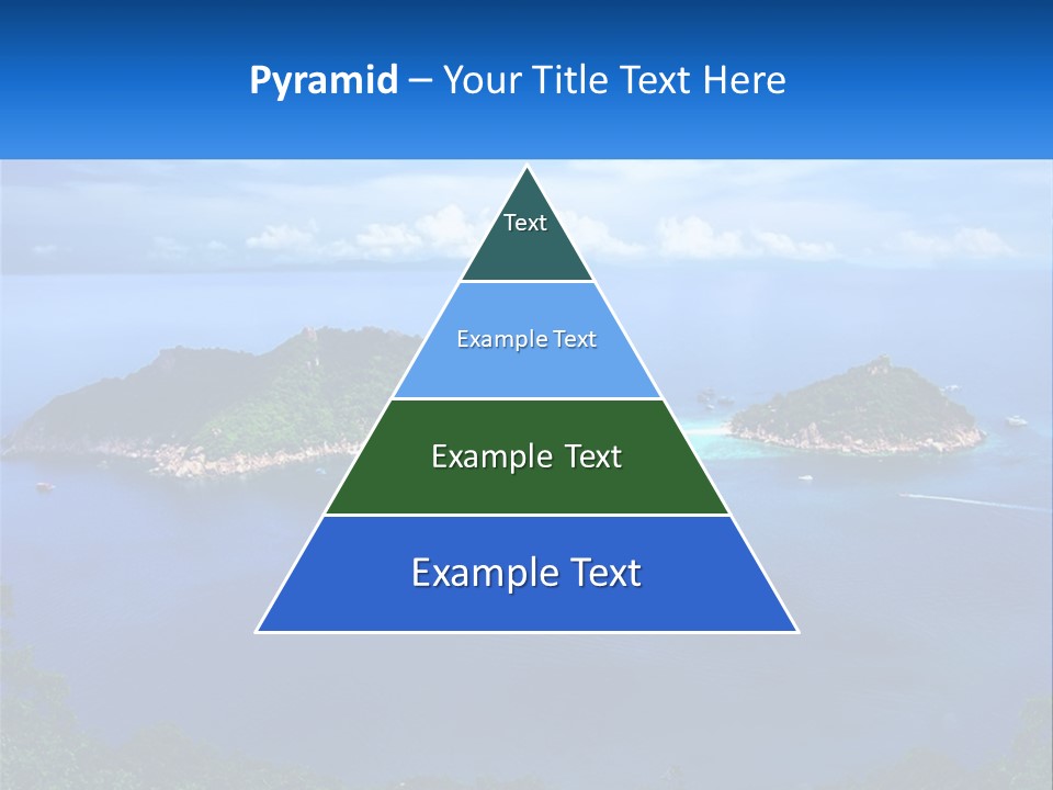 A Group Of Small Islands In The Middle Of A Body Of Water PowerPoint Template